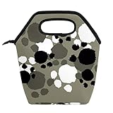 Isolierte Lunchboxen, Lunch-Taschen für Kinder, Pfotenabdrücke, Tier-Mahlzeiten, Paket-Container für Damen und Herren, Picknick-Tragetasche mit Reißverschluss