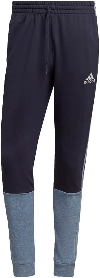 Adidas Men's Essentials Melange French Terry Pants, Legend Ink/Legend Ink Metallic