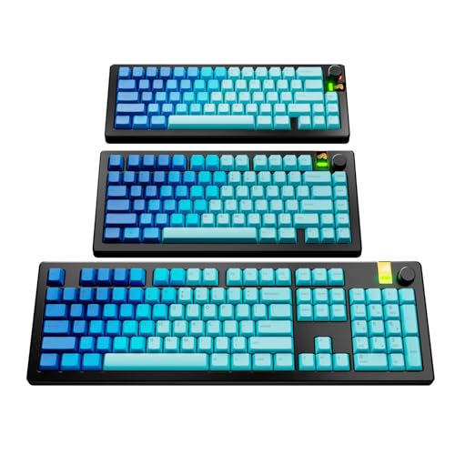 Image of GLORIOUS Gaming - GPBT Gradient Keycaps for Custom Mechanical Keyboards, No Fade Dye-Sublimated, Fits 100%, 75% 65% 60%, PBT Polymer, Fits ANSI & ISO, Supports Windows & macOS - Ocean