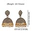 Efulgenz Oxidized Indian Earrings for Women Boho Vintage Antique Faux Pearl Indian Oxidized Jhumki Jhumka Dangle Earrings Jewelry Indian Oxidized Jewelry for Navratri