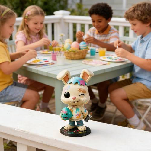 Lapin décoratif de Pâques pour table basse et salon moderne - 4
