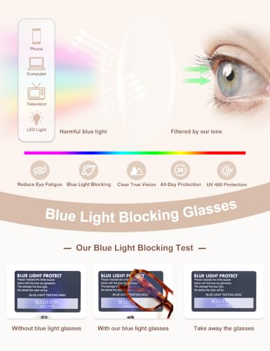 Image of Madison Avenue Retro Aviator Blue Light Glasses for Women Men