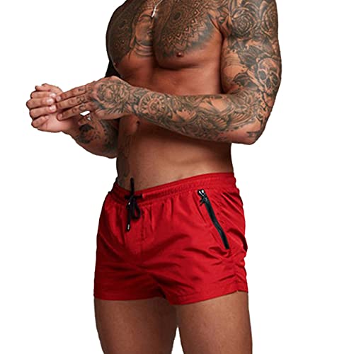 Short de bain pour homme anti-irritation avec poches zippées sécurisées