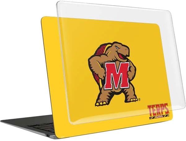 Skinit Laptop Case Plus Skin Compatible with MacBook Air 15in (2023) - Officially Licensed University of Maryland Terps Yellow Design
