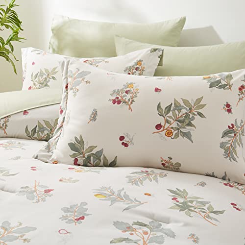 Emme Botanical Sage Green Comforter Set Twin Size 5 Pieces, Brushed Microfiber Bed In A Bag, Ultra Soft Bedding Set With Sheets (Sage Green, 5 Piece Twin/Twin Xl) #TOP2