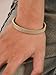 HAQUIL Gold Plated Stainless Steel Fashion Cuff Bracelet Jewelry Gift for Men and Women