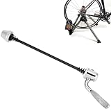 197mm Stahl Schnellspanner Fahrrad, Anti Rost Fahrrad Schnellspanner Achse, Stabiler Schnellspanner Rollentrainer, Extra Langer Schnellspanner für Mountainbike & Indoor Cycling Trainer