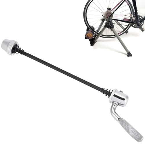 197mm Stahl Schnellspanner Fahrrad, Anti Rost Fahrrad Schnellspanner Achse, Stabiler Schnellspanner Rollentrainer, Extra Langer Schnellspanner für Mountainbike & Indoor Cycling Trainer