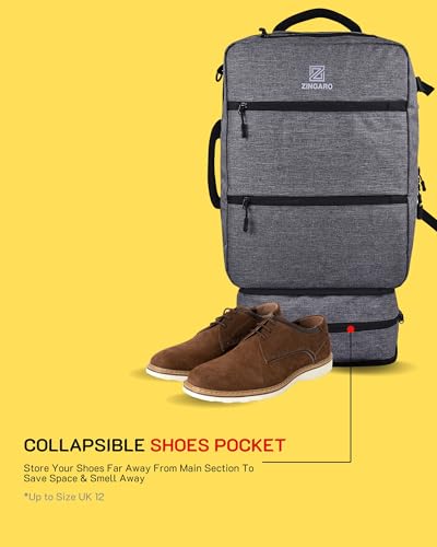 Image of Zingaro Combo Large 40l Travel Lapotp Bag For Men Women Laptop Backpack For Men Women Tech Organizer Pouch