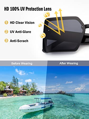 Oversized Square Sunglasses for Women Big Large Wide Designer Trendy Sunglasses for UV Sunglasses Women3