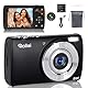 Rollei Powerflex Compact Digitalkamera, 64MP 5K Fotoapparat mit Dual-Kamera 5X Digitalzoom AutoFocus Fotokamera mit 2,8“ Touch-Display Tragbar Kompaktkamera Schwarz, Digital-Kamera-Fotoapparat-Camera