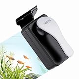 SEAOURA Magnetic Aquarium Glass Cleaner，Algae Scraper for Aquarium Fish Tank， Fish Tank Algae Clean Brush Dual-Sided Side Floating Aquarium Magnetic Brush (M)