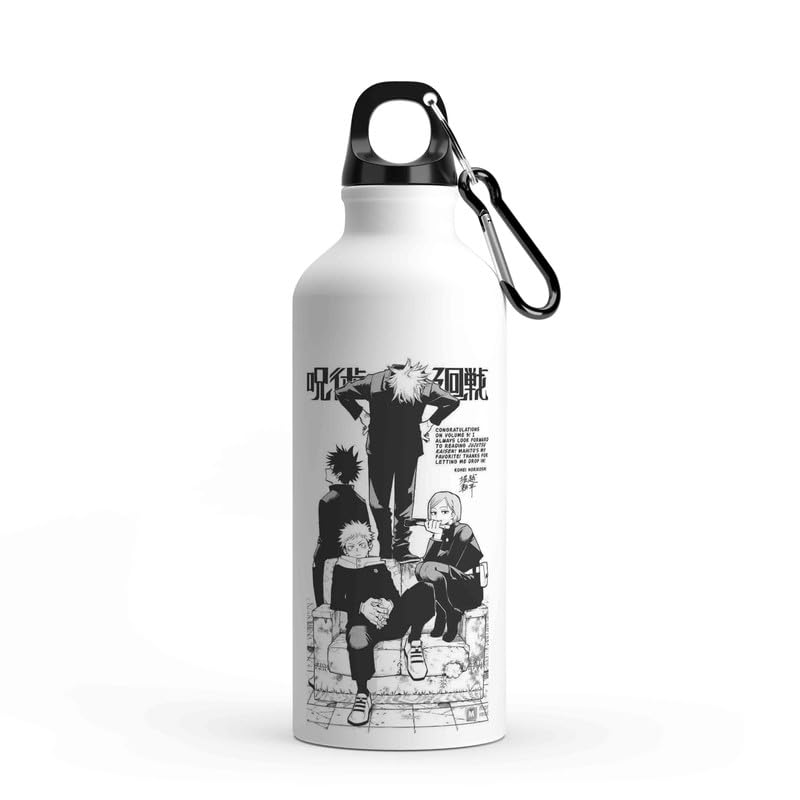Image of Bigbro Anime Print Aluminum Sipper Water Bottle 750ML | Leak-Proof, Lightweight, Durable | Sports, School, Gym, Home, Office, Travel For Boys /Girls Gift Brother, Sister, Friends, Adults-D8