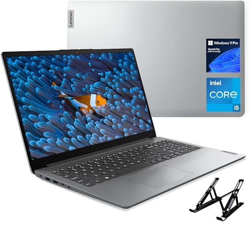 Image of Lenovo IdeaPad 15.6-inch Laptop Computer - Anti-Glare FHD Display, i5-1235U Processor(beat i7-1135G7), 16GB RAM, 512GB SSD, 10H Long Battery Life, HD Webcam, Wi-Fi 6, Windows 11 Pro, with Laptop Stand