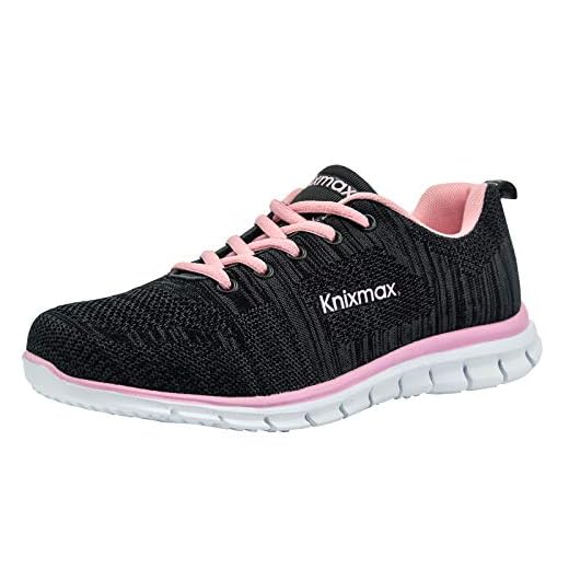 Knixmax-Zapatillas Deportivas para Mujer, Zapatillas de Running Fitness Sneakers Zapatos de Correr Aire Libre Deportes Casual Zapatillas Ligeras para Correr Transpirable