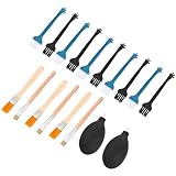 Petites brosses de nettoyage - la brosse à poils courts et durs convient au nettoyage et à l'élimination poussière des plots de , des objets de collection, soudure, etc., brosse de nettoyage