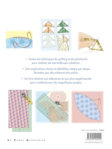 L'Essentiel du quilting - Techniques et conseils de quilting et de patchwork pour tous niveaux, du d – vue 2