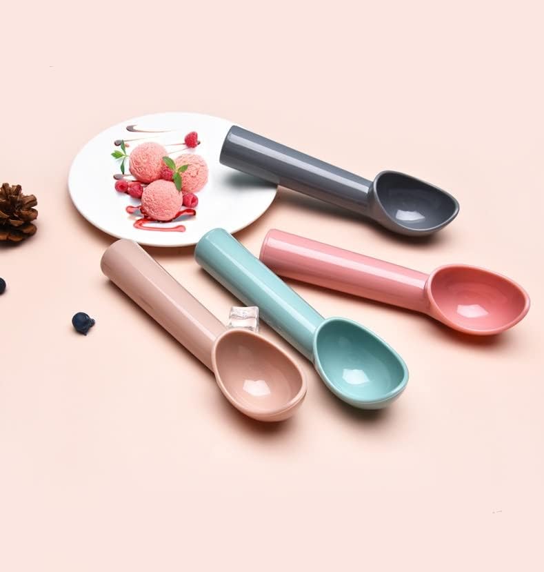 Miniatura 3 de Cuchara de plástico para helado, cuchara para magdalenas, cuchara de fruta de melón con mango de plástico, herramienta de cocina
