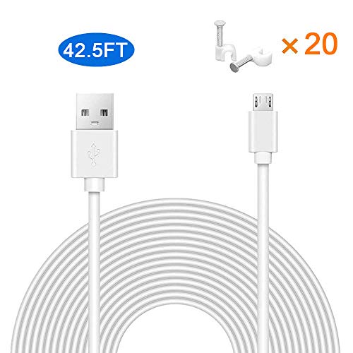 MOYEEL 42.5Ft(13M) Power Extension Cable for Wyze Cam/Wyze Cam Pan, Blink XT Cam