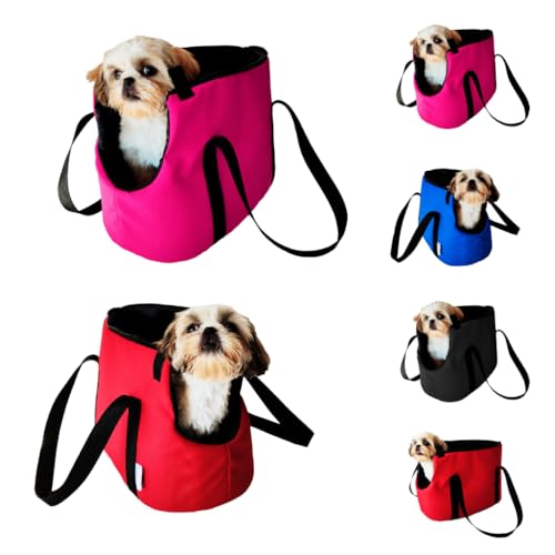 Bolsa para Transporte de Cachorros Gatos Pet Passeio Viagem Shopping(Preto,P)