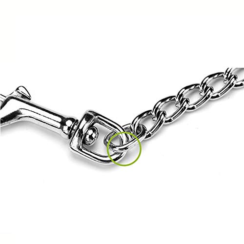 RTHGTFGS Correa Perro Handle de Espuma Perro Correa Cuerda Cadena de Perro de Hierro 120cm Caminata y Entrenamiento Personalizado Cadena de Correa de Mascotas for Perros Grandes Perros Mascotas