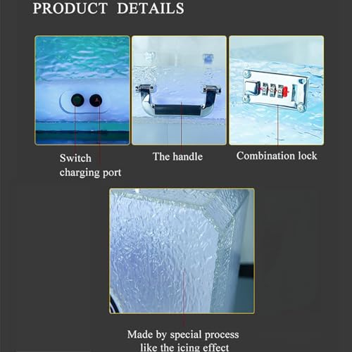 Soporte para botellas LED de acrílico NYMFEA con luces miniatura 7