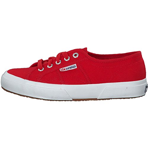 Image of Superga Unisex Cotu Classic Trainers Trainers, Red White, 10 UK