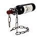 BDQFEI(TM) novelty magic wine bottle holder Floating steel link chain wine bottle rack/holder