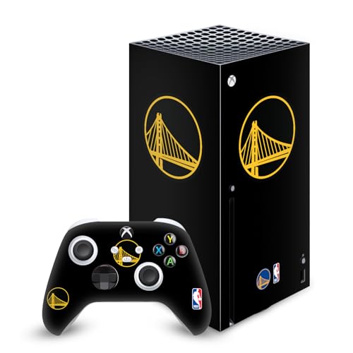 Skin autocollant vinyle Golden State Warriors pour console Xbox Series X