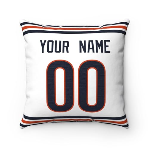 Image of ANTKING Chicago Throw Pillow Custom Any Name and Number Personalized Gift for Men Women Boys