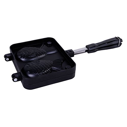 BBQ Grill Form Meerbrasse Brennen Platte Grill Pan DIY Kochen Werkzeuge Backformen Brenngas Öfen (Schwarz)
