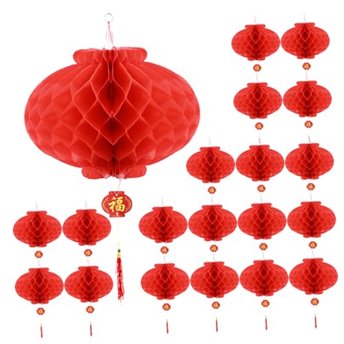 MAGICLULU 20pcs Linternas De Papel Voladoras Farolillos De Primavera Decoración Festiva
