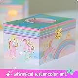 Giggle & Honey Musical Girls Jewellery Box, Unicorn Gifts for Girls, Unicorn Toys for 4-6, 15.2 x 11.8 x 8.9 cm - Image 7