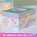 Giggle & Honey Musical Jewelry Box for Girls - Kids Jewelry Box, Unicorn Toys for Girls 4-6, Unicorn Gifts, 6 x 4.7 x 3.5 in