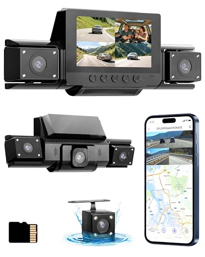 4 Channel Dash Cam 360 View Front Rear Left Right