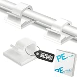 SZFUDIGO Cable Clips，50PCS Electrical Cord Management Adhesive Cable Wire Clip Wire Clips wall，Used for Cars, Offices, and Homes Cable Clips Cord Organizer (White)