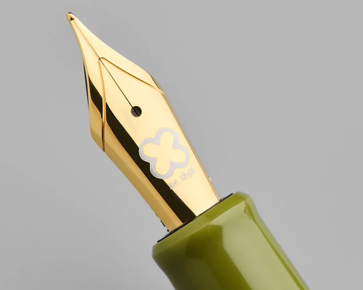 Esterbrook Estie Back to the Land Quirky Leaf Kolbenfüllhalter mit 30ml Tinte Karamell