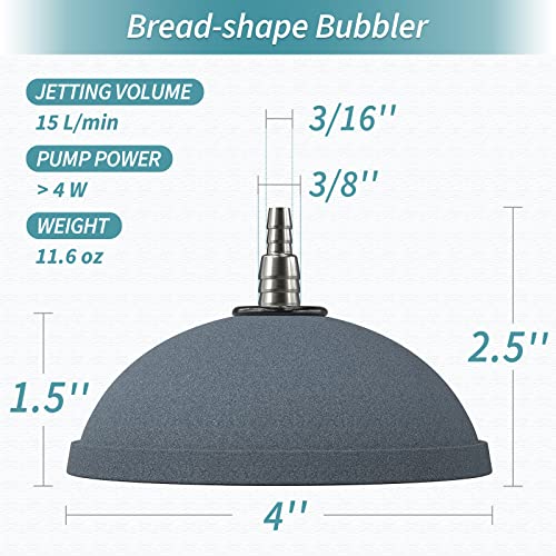 Pawfly Aquarium 4 Inch Bread Air Stone Bubble Diffuser Release Tool For Air Pumps Fish Tanks Buckets Ponds And Dwc Reservoirs #TOP3