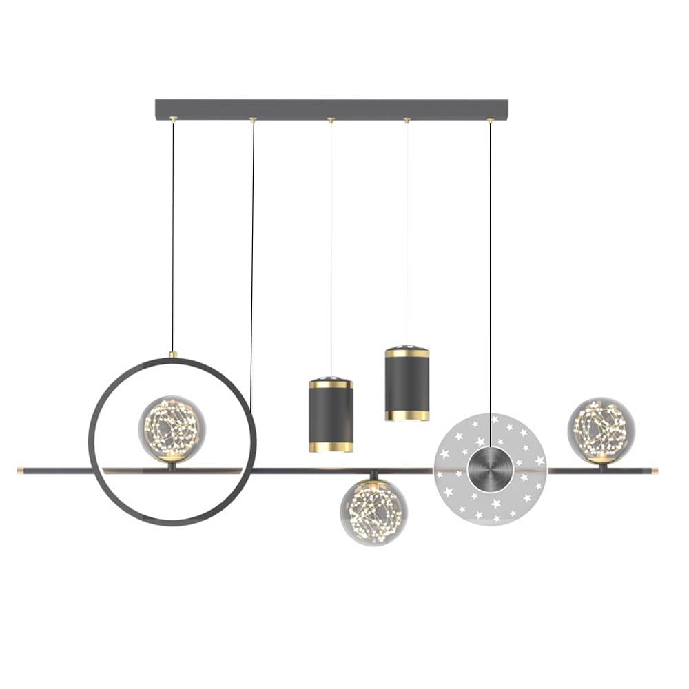 Lampe suspendue à led 46w lustre élégant éclairage de suspension