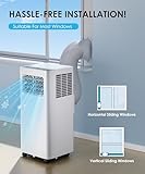 Air Conditioning Unit - Portable Air Conditioner, 4-in-1 - Cooling, Fan, Dehumidifier & Sleep Mode | Remote Control, Digital Display, 24H Timer,Window Kit,Energy Efficient | Covers 215 sq.ft - Image 7