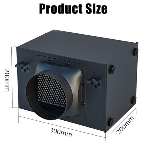Caja de filtro de carbono HEPA de 3 capas con conductos de ventilador en línea para entrada de aire fresco, sistema de purificación de ventilación de alta eficiencia