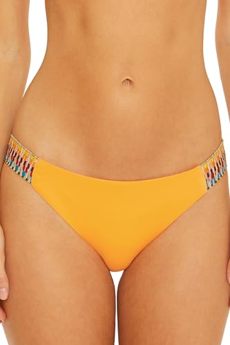 BECCA Women's Standard Delilah Avery American Tab Bikini Bottom, Cheeky
