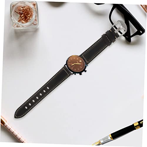 20mm Vintage Cowhide Leather Watch Strap Smooth Replacement Band for watches Unisex Design4