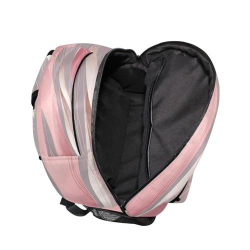 Sac à dos pour ordinateur portable or rose en texture robuste premium