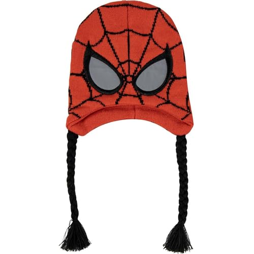 Gorro Spiderman avec orejeras contre le froid bonnet péruvien enfant