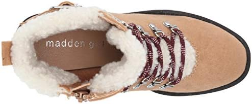 Madden Girl Women's HAYESS Fashion Boot, Sand Fabric, 9 | Image 4