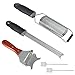 Set di Affettatrici Gourmet Regolabili, 2 Pezzi Grattugia Formaggio, 1 Pezzi Affetta Tartufi, Grater Formaggio in Acciaio Inox, Taglia Tartufo con Manico in Legno per Tagliare Cioccolato, Formaggio immagine