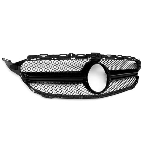 Calandre avant pour Mercedes Classe C W205 2015-2018 noire avec trou caméra