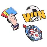Cadeau idéal : ce lot de pins pour supporters de football offre une grande valeur de collection, parfait comme souvenir ou cadeau attentionné pour les amoureux du ballon rond. il rendra chaque match plus mémorable et pourra servir de décoration pour des événements sportifs. broche sportive en métal