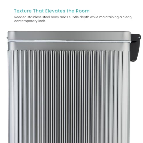Image of Home Zone Living 12 Gallon Kitchen Trash Can with Slim Fit Design